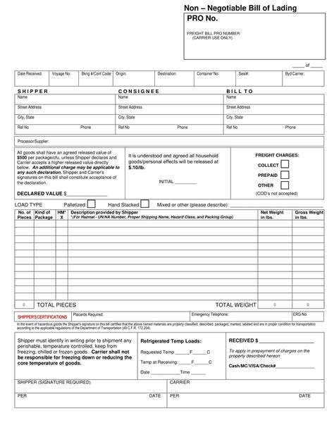 PIL Bill of Lading Tracking .